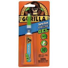 Gorilla 6802502 Super Glue Precise Gel, Clear, 15 g Tube