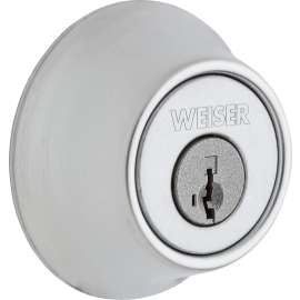 Weiser Elements Series 9GDC94710-060 Deadbolt, 3 Grade, Satin Chrome, 2-3/8 to 2-3/4 in Backset