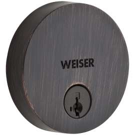 Weiser Uptown Series 9GD14710-020 Deadbolt, 1 Grade, Zinc, Venetian Bronze, 2-3/8 to 2-3/4 in Backset, KW1 Keyway