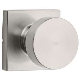 Weiser GA101 CBK15 SQ Passage Door Knob, Zinc, Satin Nickel