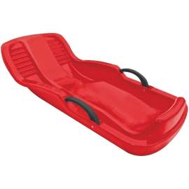 PARICON 660 Toboggan Sled, Winter Heat, 4-Years Old and Up Capacity, Plastic, Black/Red