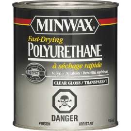 Minwax 300034444 Interior Varnish, Gloss, Liquid, Clear, 946 mL, Can