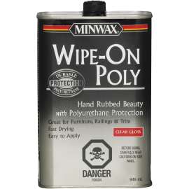 Minwax 39003 Polyurethane, Gloss, Liquid, Clear, 946 mL