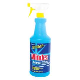 Windex 08521 Glass Cleaner, 32 oz Bottle, Liquid, Pleasant, Blue