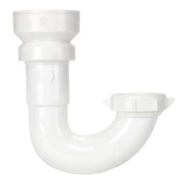 INSTA-PLUMB 10400QLK J-Bend, Plastic, White
