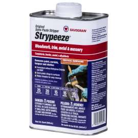 SAVOGRAN Strypeeze 01232 Paint/Varnish Remover, Liquid, Aromatic, Orange, 1 qt