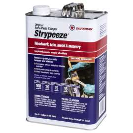 SAVOGRAN Strypeeze 01233 Paint/Varnish Remover, Liquid, Aromatic, Orange, 1 gal