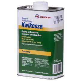 SAVOGRAN Kwikeeze 1272 Paint Brush Cleaner, Liquid, Aromatic, Clear, 1 qt
