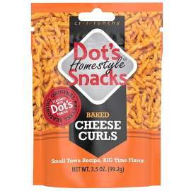 Dot's Homestyle Pretzels 6003 Curl Pretzel, Cheese Flavor, 3.5 oz