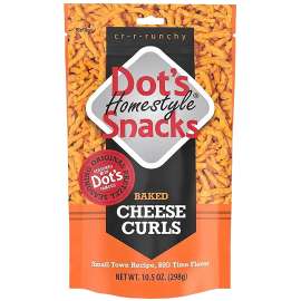 Dot's Homestyle Pretzels 6006 Curl Pretzel, Cheese Flavor, 10 oz