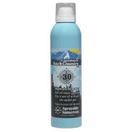Expedition BackCountry BC91326 Broad Spectrum Sprayable Sunscreen, Light Citronella, 6 oz