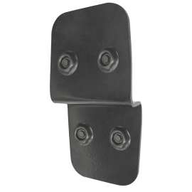 Nuvo Iron P2B7 Post to Beam Support, 6 in H, Steel, Black, Galvanized/Powder-Coated