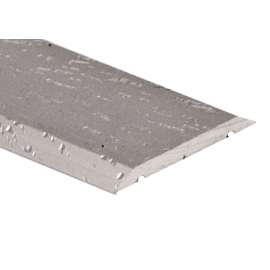 SHUR-TRIM FA1344HSI06 Seam Binder, 6 ft L, 1 in W, Aluminum, Hammered Silver