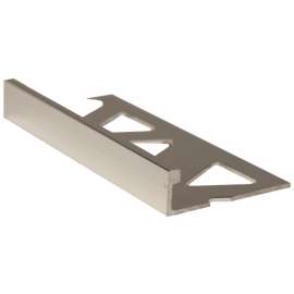 SHUR-TRIM ET2149BCL08 Tile Edge, 8 ft L, Aluminum, Clear
