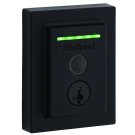 Kwikset Halo Series 959 CNT FPTR WIFI 514 Wi-Fi Enabled Smart Lock, Keyed Key, Brass/Steel, Matte Black, Residential