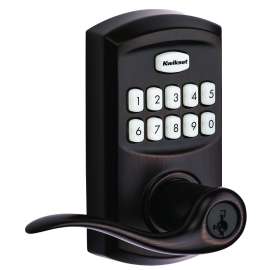 Kwikset 911TNL-11P SMT Deadbolt Lever, Metal, Venetian Bronze, 1-3/8 to 1-3/4 in Thick Door