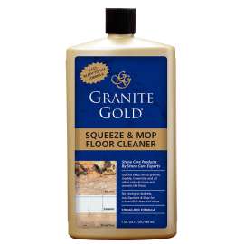 GRANITE GOLD GG0046 Squeeze and Mop Floor Cleaner, 32 oz, Liquid, Lemon Citrus, Clear