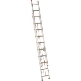 Louisville LP-1020 Extension Ladder, 200 lb, Aluminum