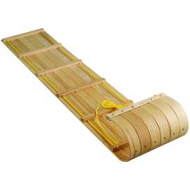 PARICON C6 Toboggan Sled, 5-Years Old and Up Capacity, Hardrock Maple