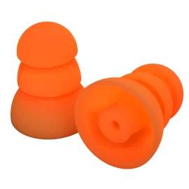 Plugfones ComforTiered Series PRP-SO10 Replacement Plugs, 26 dB NRR, Silicone Ear Plug, Orange Ear Plug