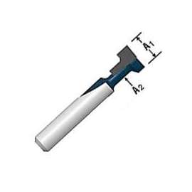 Bosch 85608MC Router Bit, 1-1/2 in OAL, 1/4 in Dia Shank, Carbide/Steel