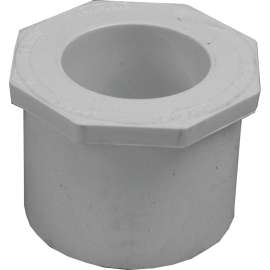LASCO 437291BC Reducing Bushing, 2-1/2 x 1-1/2 in, Spigot x Slip, PVC, SCH 40 Schedule