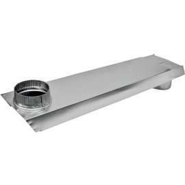 Lambro 3005 Dryer Vent Duct, 2 in W, 6 in H, 90 deg Angle, Aluminum