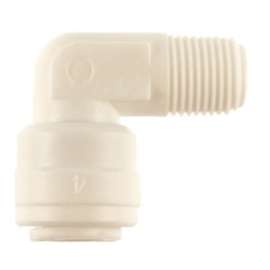 Boshart PQC-ME0402 Pipe Elbow, 1/4 x 1/8 in, 90 deg Angle, Acetal/Plastic, 100 to 170 psi Pressure