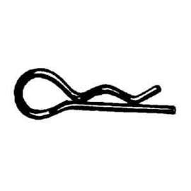 Dynaline 66302 Hair Pin Clip, 3-1/4 in L, Steel, Zinc