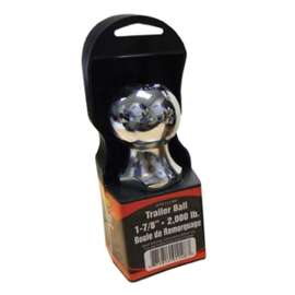 DYNALINE 11148P Trailer Ball, 1-7/8 in Dia Ball, 3/4 in Dia Shank, 2000 lb Gross Towing, Steel