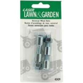 Laser 42429 Wheel Bolt, Metal, For: 1/2 in Bore Wheels, 1-1/8 to 2 in Long Wheel Hubs