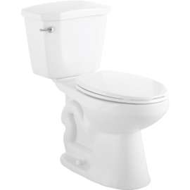 Foremost TT8295WL Two-Piece Toile, Elongated Bowl, 1.28 gpf Flush, 12 in Rough-In, 17 in H Rim, Vitreous China, White