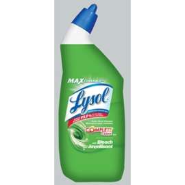 Lysol 34062-FYF Toilet Bowl Cleaner with Bleach, 710 mL Bottle, Liquid, Apple-Like, Blue