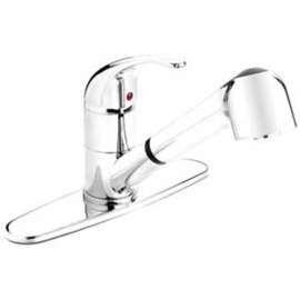 Belanger Essential Series EBY77CCP Kitchen Sink Faucet, 2.2 gpm, 1-Faucet Handle, 1-Faucet Hole, Brass, Lever Handle