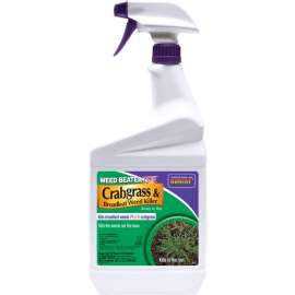 Bonide 065 Crabgrass and Broadleaf Weed Killer, Liquid, 1 qt Bottle