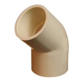 BOW 568626 Pipe Elbow, 1/2 in, Hub, 45 deg Angle, CPVC, White