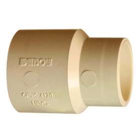 BOW 569111 Reducing Pipe Coupling, 3/4 x 1/2 in, CPVC, White