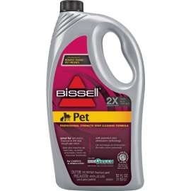 BISSELL 72U81 Carpet Cleaner, 52 oz Bottle, Liquid, Characteristic, Pale Yellow