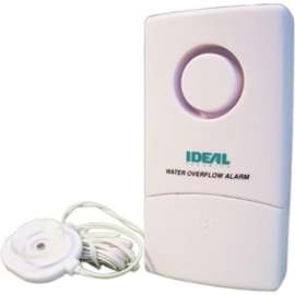 Ideal Security SK606 Water Detector Alarm, Battery, 9 V, 105 dB, White