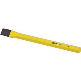 STANLEY 16-291 Cold Chisel, 1 in Tip, Vanadium Steel Blade, 12 in L, Yellow Handle