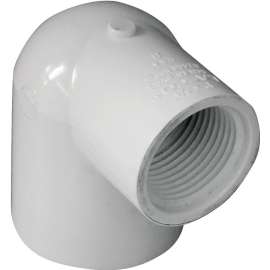 GENOVA 300 Series 34117 Reducing Elbow, 1 in Slip, 3/4 in FIP, 90 deg, White