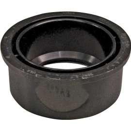 CANPLAS 102756BC Reducing Pipe Bushing, 4 x 3 in, Spigot x Hub, ABS, Black, 40 Schedule