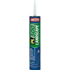Loctite 1602122 Landscape Block Adhesive, Paste, Acetone, Light Tan, 28 oz Tube