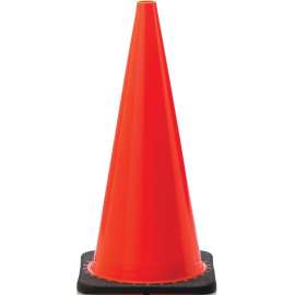 JBC Revolution RS RS70025C Traffic Safety Cone, 28 in H Cone, PVC Cone, Fluorescent Orange Cone