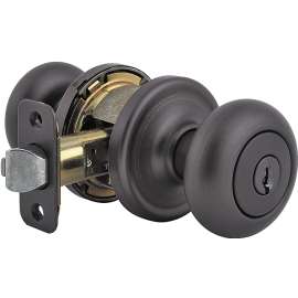 Kwikset Signature Series 740J11PSMTCP Keyed Entry Knob, Metal, Venetian Bronze