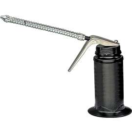 Lubrimatic 50-516 Pistol Pump Oiler, 6 oz Capacity, 5-1/4 in H, Flexible Spout, Steel, Epoxy-Coated
