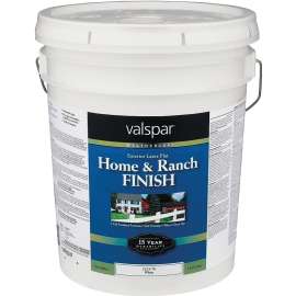 Valspar 018.5225-70.008 Premium Home and Ranch Paint, White, 5 gal Pail