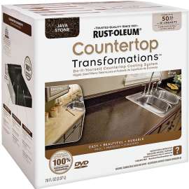 RUST-OLEUM Transformations 258283 Countertop Transformations Kit, Liquid, Mild, Java Stone
