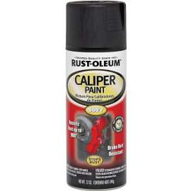 RUST-OLEUM 251592 Automotive Caliper Spray Paint, Black, 12 oz Aerosol Can