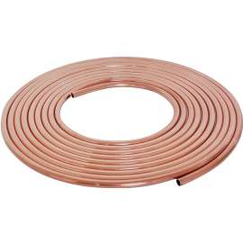 Streamline 3/8X60L Copper Tubing, 3/8 in, 60 ft L, Soft, Type L, Coil